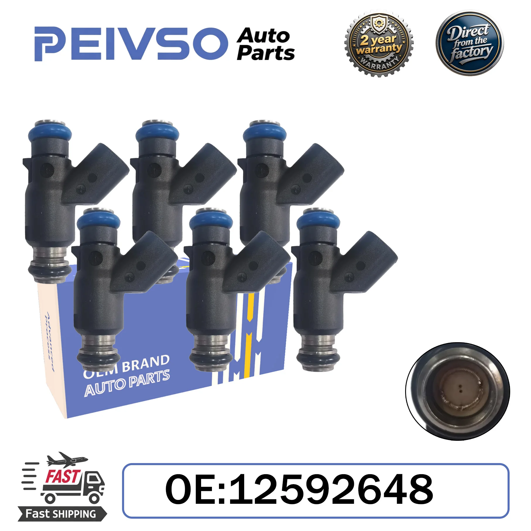 PEIVSO High Quality 6pcs/lot Fuel Injectors 12592648 For Pontiac Montana G6 Chevrolet Uplander Malibu Impala 3.5L 3.9L V6
PEIVSO High Quality 6pcs/lot Fuel Injectors 12592648 For Pontiac Montana G6 Chevrolet Uplander Malibu Impala 3.5L 3.9L V6