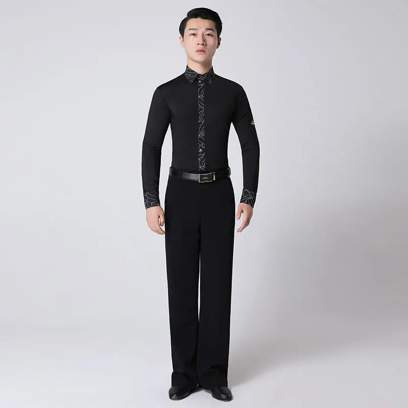 Danbauro men's Latin dance training suit set Moden dance shirt long sleeve men's modern pants ballroom dance performance
Danbauro men's Latin dance training suit set Moden dance shirt long sleeve men's modern pants ballroom dance performance