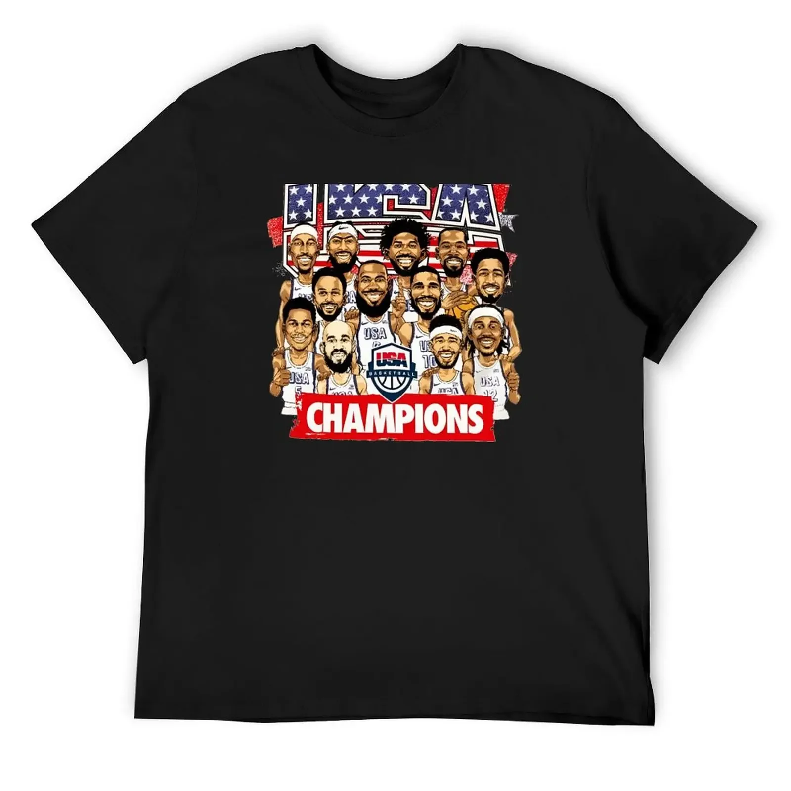 Usa Basketbal Champions 2024 T-Shirt graphic shirts funny costumes Men's cotton t-shirt
Usa Basketbal Champions 2024 T-Shirt graphic shirts funny costumes Men's cotton t-shirt