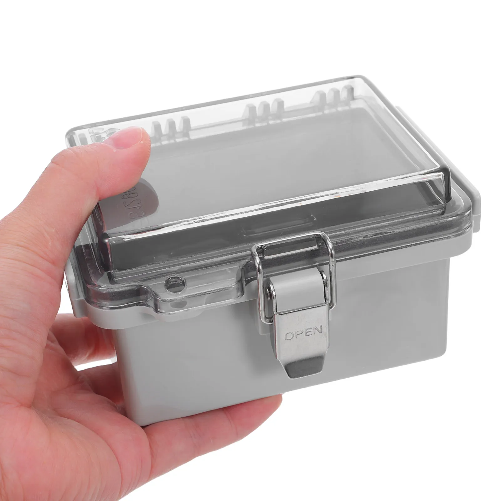 ABS Waterproof Junction Box Gray Cover Stainless Steel Latch Weatherproof Electrical Box for Outdoor Solar Irrigation Systems
ABS Waterproof Junction Box Gray Cover Stainless Steel Latch Weatherproof Electrical Box for Outdoor Solar Irrigation Systems