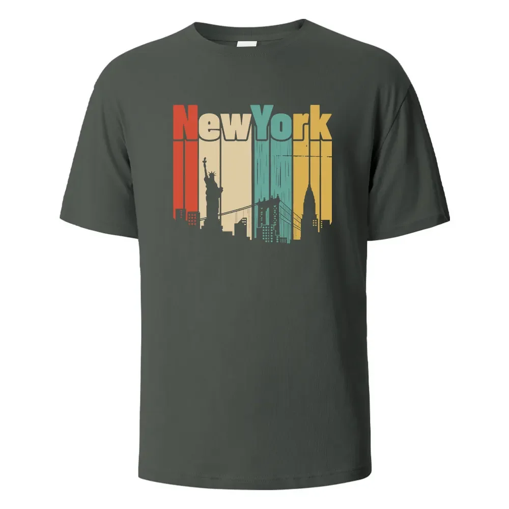 2025 new model NewYork Graphic Printing Men's T-Shirts Fashion Summer Tops Loose 100% Cotton Short-Sleeves Casual Hip Hop Clothi
2025 new model NewYork Graphic Printing Men's T-Shirts Fashion Summer Tops Loose 100% Cotton Short-Sleeves Casual Hip Hop Clothi