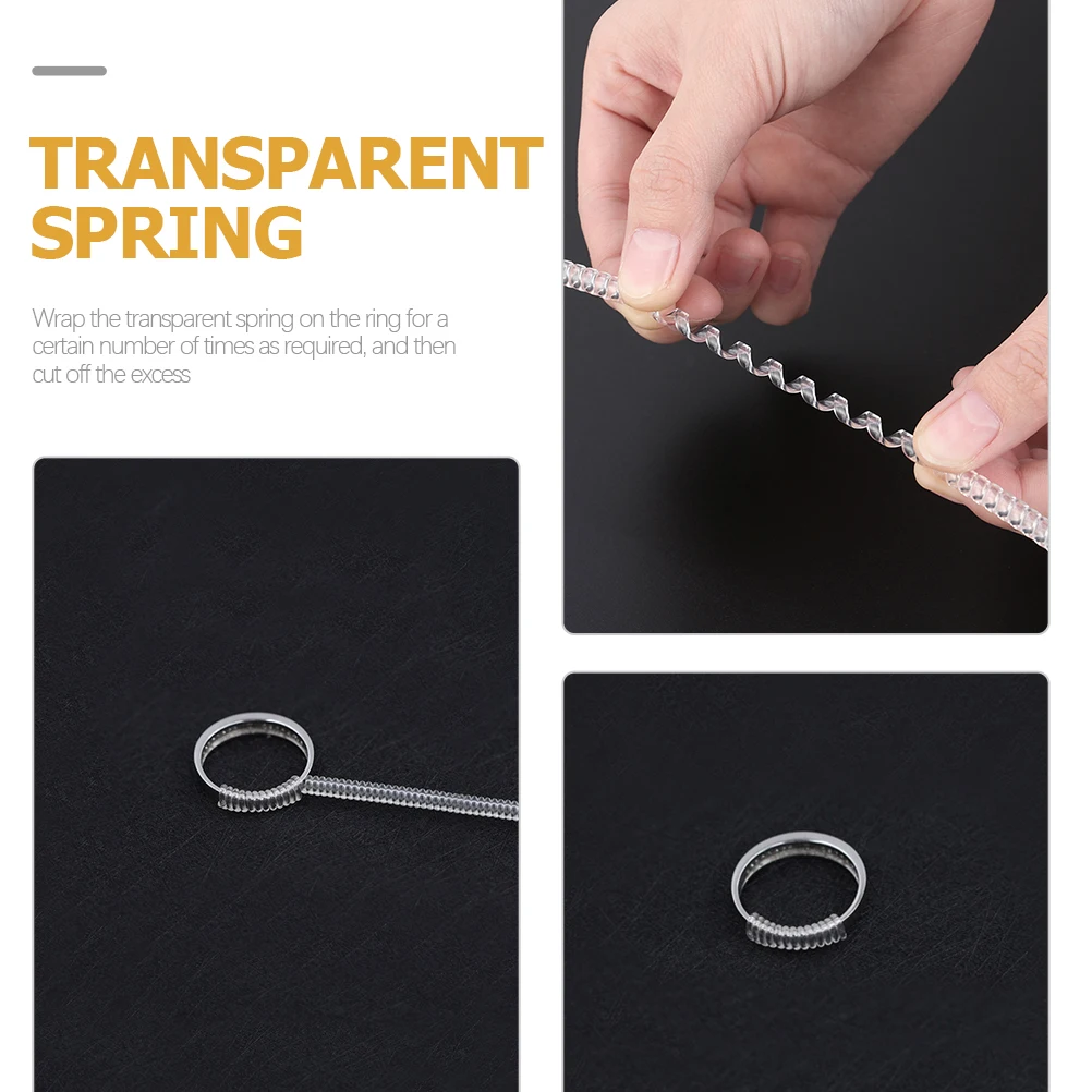 15 Pcs Spring Adjustment No Damage to Rings Jewelry Rope Tightener Resizing Guard Tpu Size Adjuster Transparent
15 Pcs Spring Adjustment No Damage to Rings Jewelry Rope Tightener Resizing Guard Tpu Size Adjuster Transparent