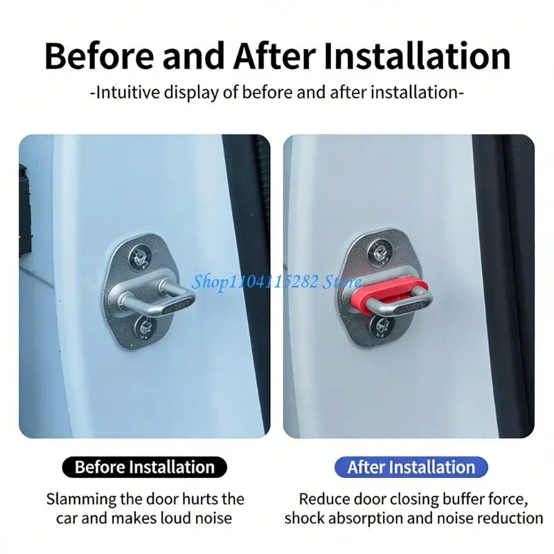 4Pcs Car Door Shock Absorbing Universal Car Door Buckle Soundproof Deadener
4Pcs Car Door Shock Absorbing Universal Car Door Buckle Soundproof Deadener