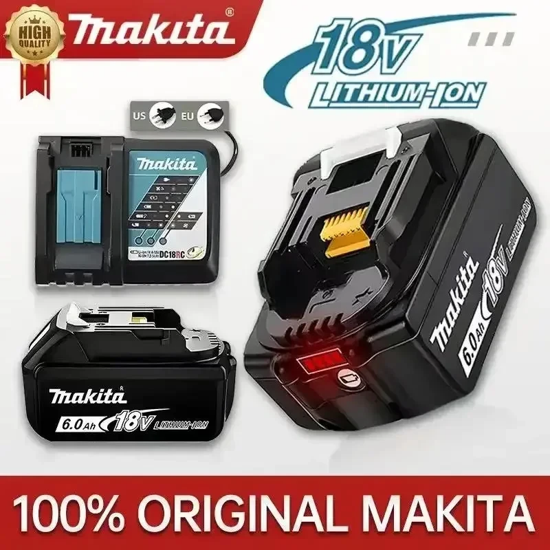 100% Original Makita 18V 6.0 Rechargeable LithiumBattery with LED Indicator High Capacity for Makita Cordles Power Tool Battery
100% Original Makita 18V 6.0 Rechargeable LithiumBattery with LED Indicator High Capacity for Makita Cordles Power Tool Battery