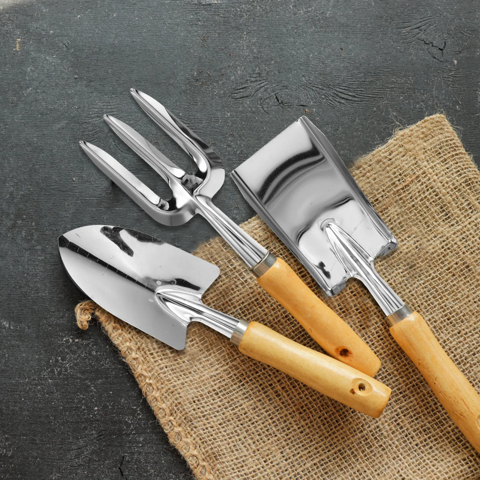 4Pcs Premium Stainless Steel Garden Tools Set Ergonomic Handles Rust Proof Hand Shovel Trowel Rake Spade for Potting
4Pcs Premium Stainless Steel Garden Tools Set Ergonomic Handles Rust Proof Hand Shovel Trowel Rake Spade for Potting