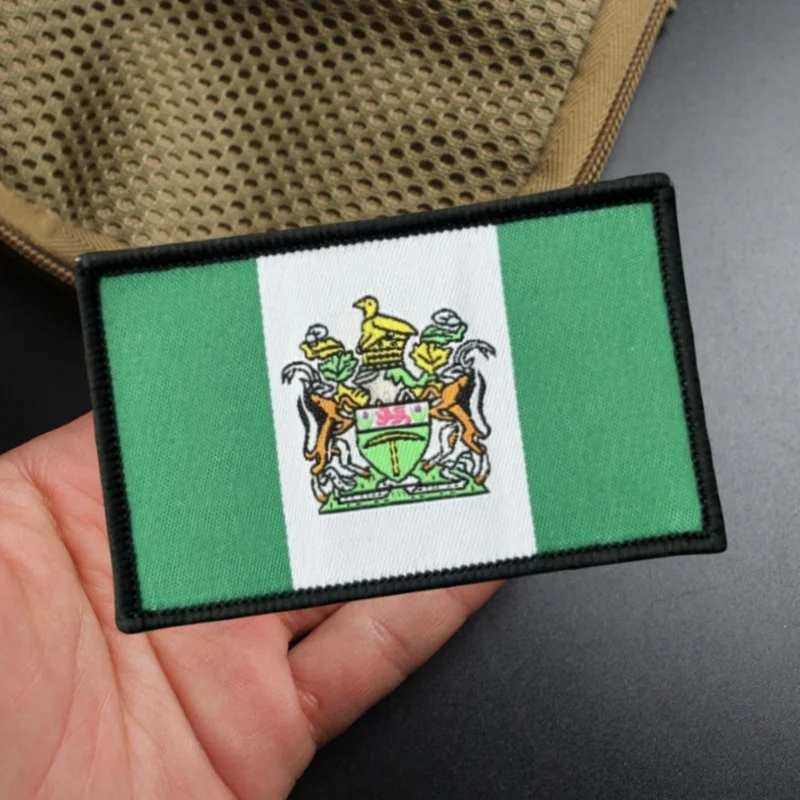 Rhodesia Flag Woven Uniform Fabric Patch Military Tactical Morale Badge Hook Loop Patches Backpack Clothing Armband Sticker
Rhodesia Flag Woven Uniform Fabric Patch Military Tactical Morale Badge Hook Loop Patches Backpack Clothing Armband Sticker