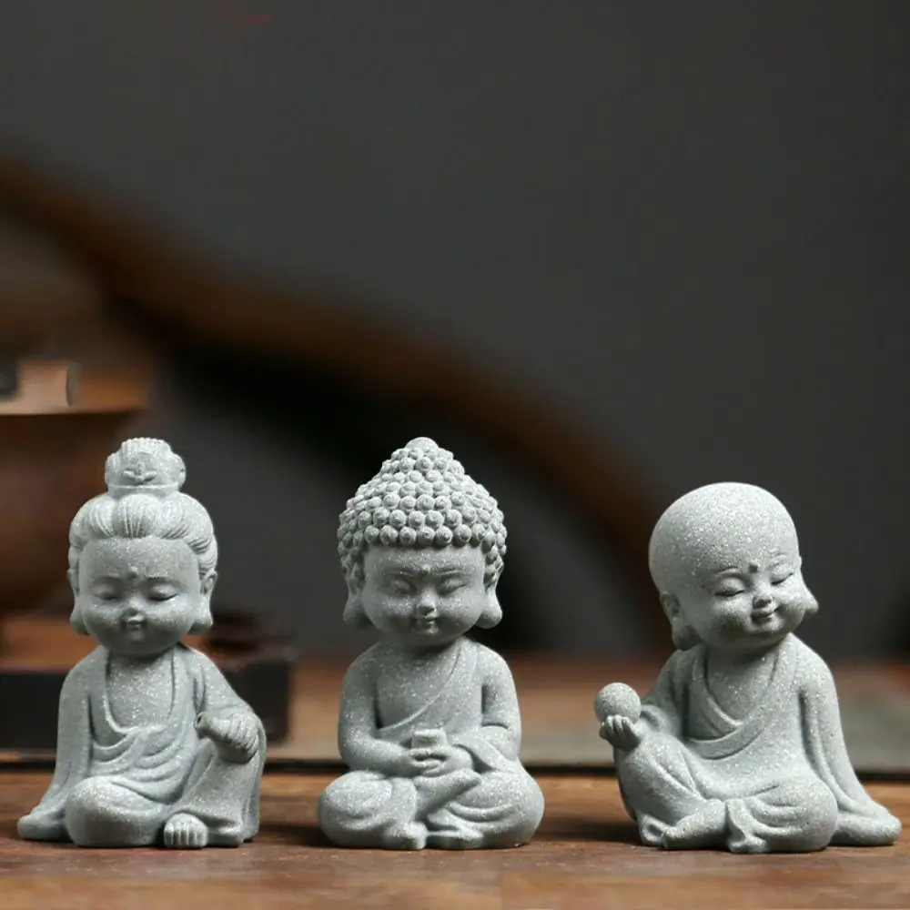 Sandstone Aquarium Buddha Statues Cute Serviceable Dolls Buddha Statue Delicate Chinese Style Little Monk Figurine Living Room
Sandstone Aquarium Buddha Statues Cute Serviceable Dolls Buddha Statue Delicate Chinese Style Little Monk Figurine Living Room