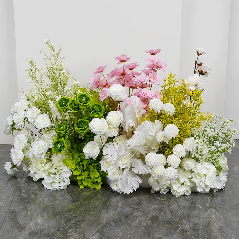 Green White Rose Running Hot Selling Wreath Dining Table Decoration Wedding Running Wreath White and Green Decoration Wreath
Green White Rose Running Hot Selling Wreath Dining Table Decoration Wedding Running Wreath White and Green Decoration Wreath