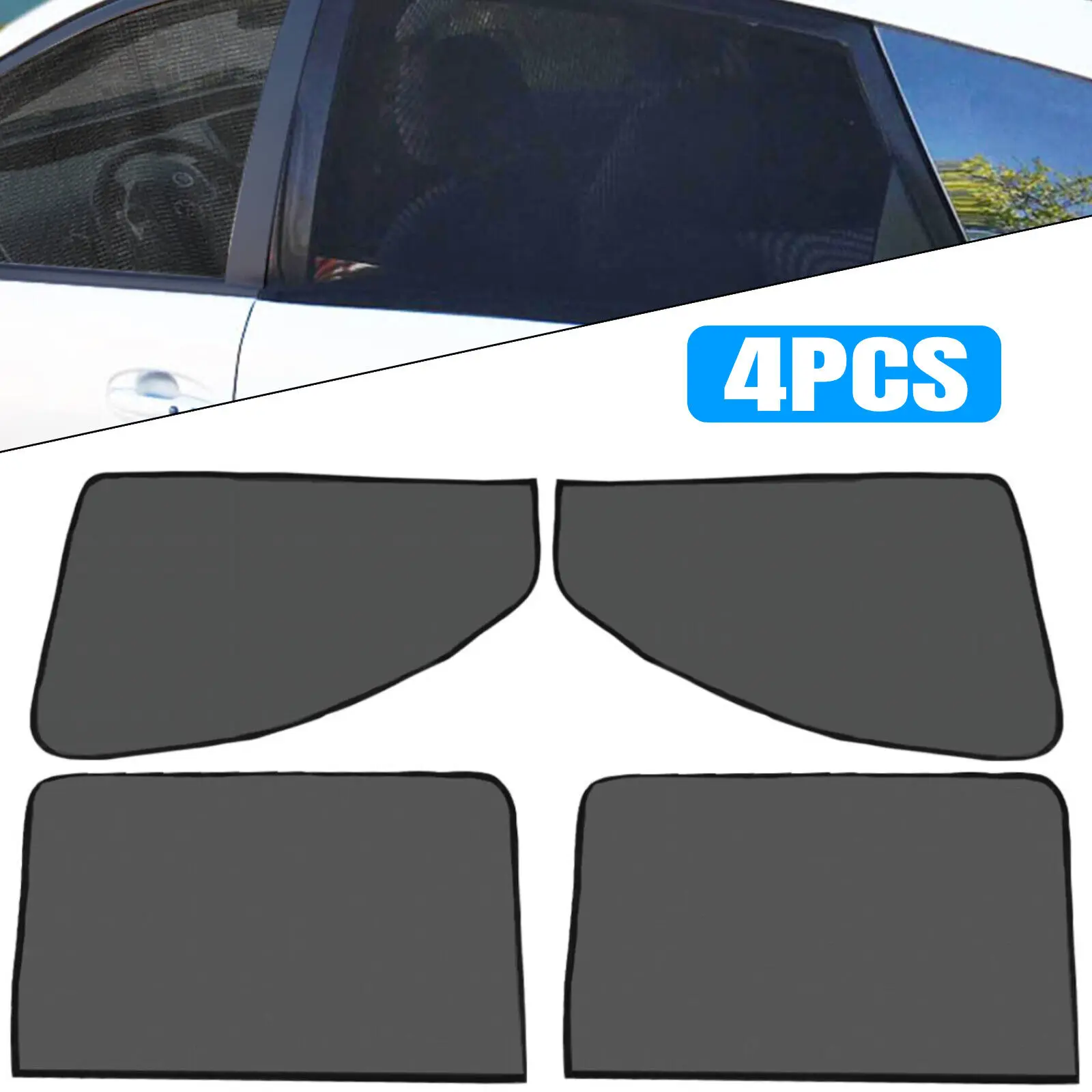 4x Magnetic Car Side Front Rear Window Sun Shade Cover Mesh Shield UV Protection
4x Magnetic Car Side Front Rear Window Sun Shade Cover Mesh Shield UV Protection