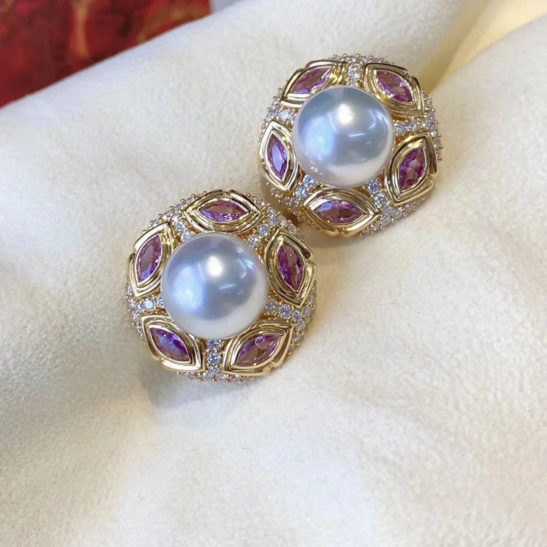Retro Design Style Natural Pearl Stud Earrings, Seiko S925 Sterling Silver 9mm Edison Pearl Earrings Are Round And Bright
Retro Design Style Natural Pearl Stud Earrings, Seiko S925 Sterling Silver 9mm Edison Pearl Earrings Are Round And Bright