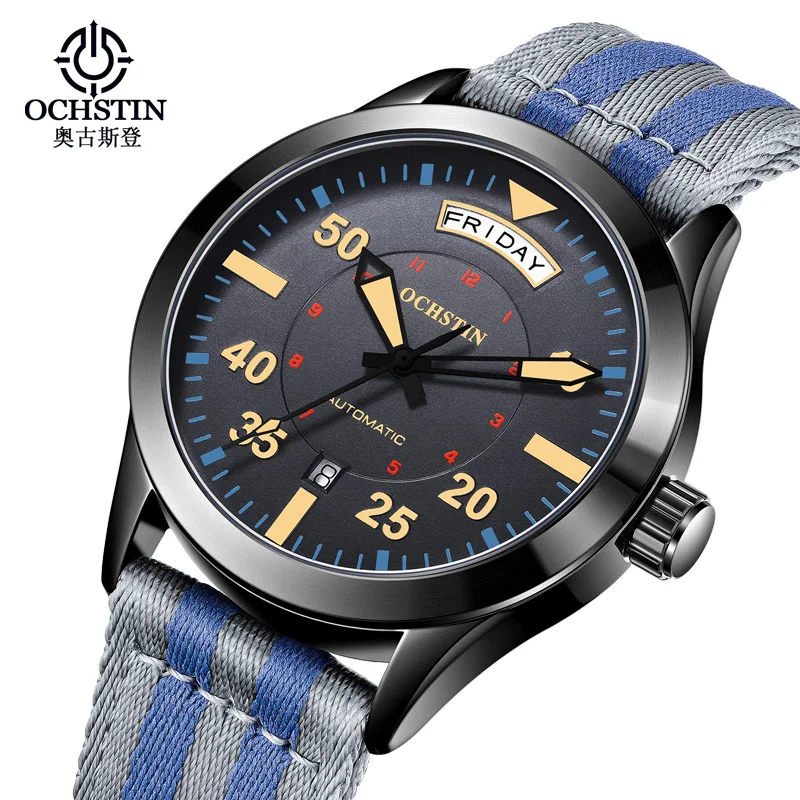 Luxury Master Series Men's Automatic Mechanical Wristwatch Dual Date Waterproof Luminous Casual Business Nylon Band Watch
Luxury Master Series Men's Automatic Mechanical Wristwatch Dual Date Waterproof Luminous Casual Business Nylon Band Watch