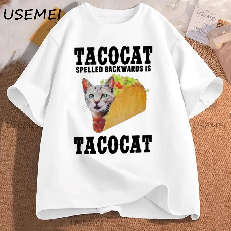 Tacocat Spelled Backwards Is Tacocat T-Shirt Men Women Funny Cat Printed T Shirt Casual Short Sleeve O-Neck Tshirt Clothing Tee
Tacocat Spelled Backwards Is Tacocat T-Shirt Men Women Funny Cat Printed T Shirt Casual Short Sleeve O-Neck Tshirt Clothing Tee
