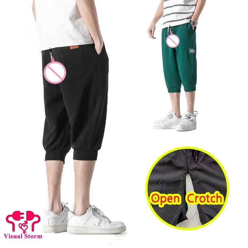 Man Casual Open Crotch Pants Sexy Hidden Zippers Fashion Korean Fashion Clubwear Crotchless Cropped Trousers Daily Beach Wear
Man Casual Open Crotch Pants Sexy Hidden Zippers Fashion Korean Fashion Clubwear Crotchless Cropped Trousers Daily Beach Wear