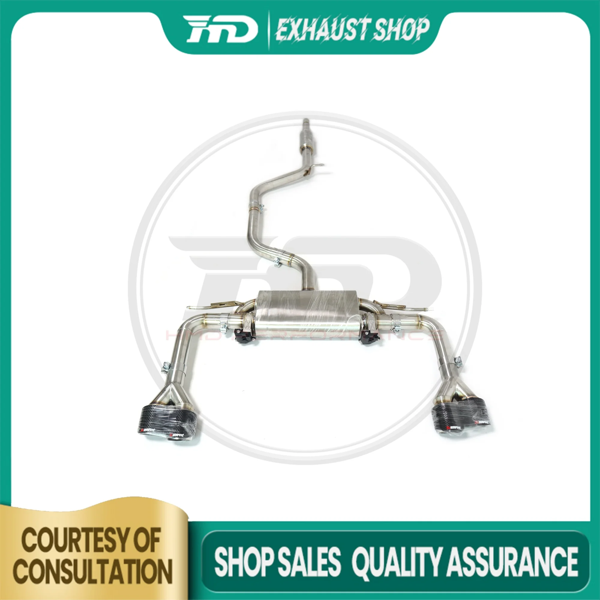 High Quality Catback For Audi A3 Stainless Steel Electronic Valve Non-destructive Installation Exhaust System Muffler Tips HMD
High Quality Catback For Audi A3 Stainless Steel Electronic Valve Non-destructive Installation Exhaust System Muffler Tips HMD