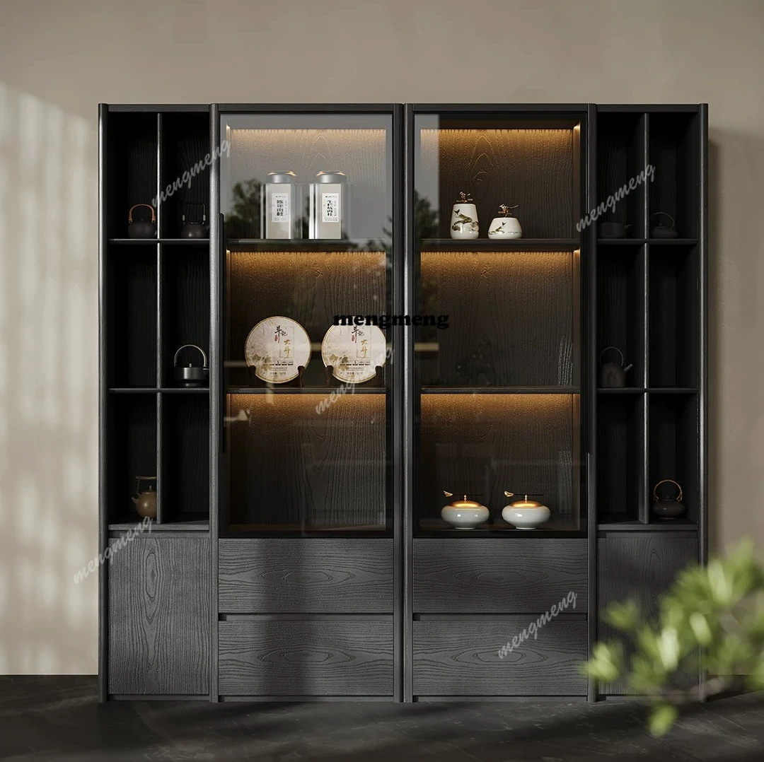 Bogu frame solid wood tea room display cabinet tea set cup cabinet storage cabinet
Bogu frame solid wood tea room display cabinet tea set cup cabinet storage cabinet