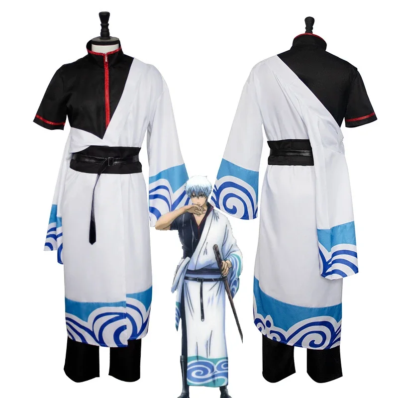 Costume de Cosplay Anime Gintama, Robe de Barrage d'Halloween, Costumes de Cosplay SakMiGintoki, Ensemble Complet pour Carnaval,
Costume de Cosplay Anime Gintama, Robe de Barrage d'Halloween, Costumes de Cosplay SakMiGintoki, Ensemble Complet pour Carnaval,