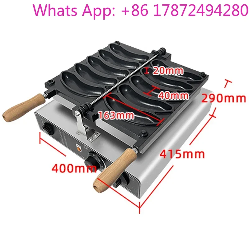 Electric Banana Shape Waffle Makers 1600W Waffle Making Machines 5PCS Taiyaki Waffle Maker Nonstick Snacks Scone Machine
Electric Banana Shape Waffle Makers 1600W Waffle Making Machines 5PCS Taiyaki Waffle Maker Nonstick Snacks Scone Machine