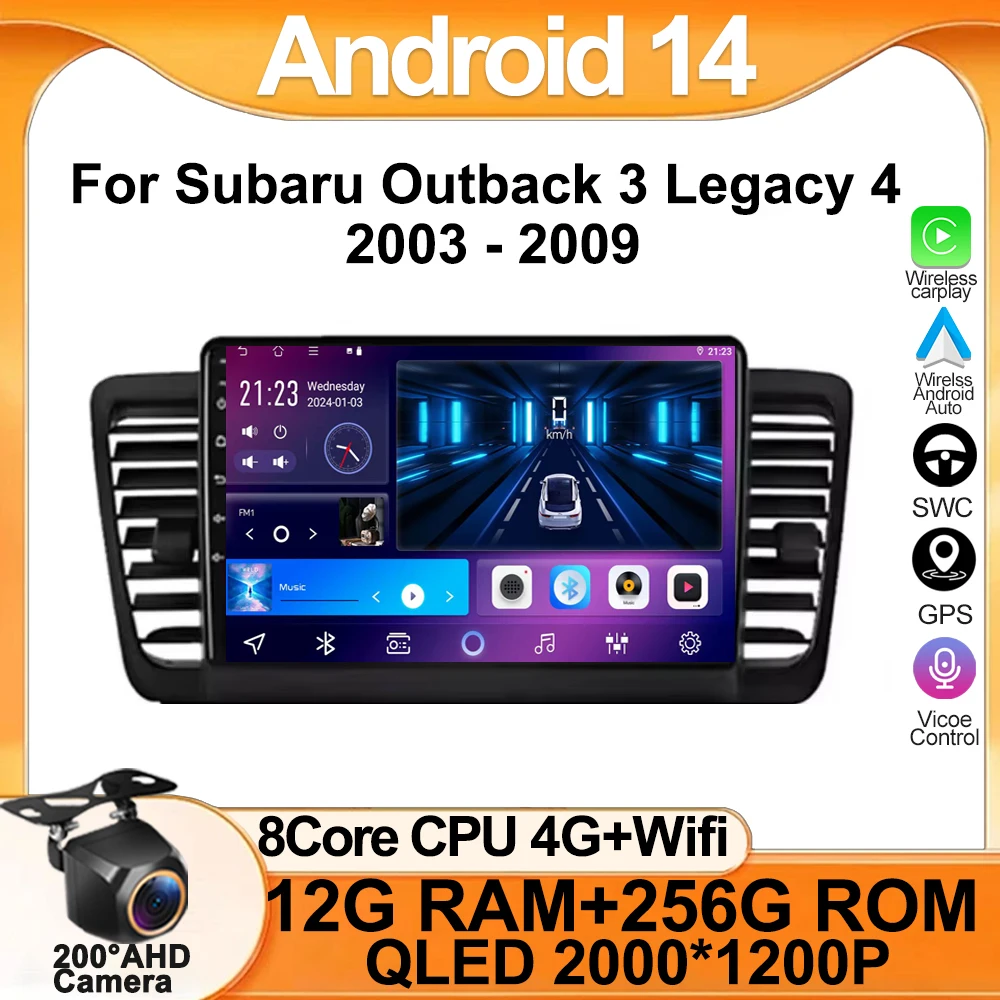 Car Radio Multimedia Video Player Android 14 For Subaru Outback 3 Legacy 4 2004 2005 2007 2008 2009 GPS Navigation 2Din Carplay
Car Radio Multimedia Video Player Android 14 For Subaru Outback 3 Legacy 4 2004 2005 2007 2008 2009 GPS Navigation 2Din Carplay
