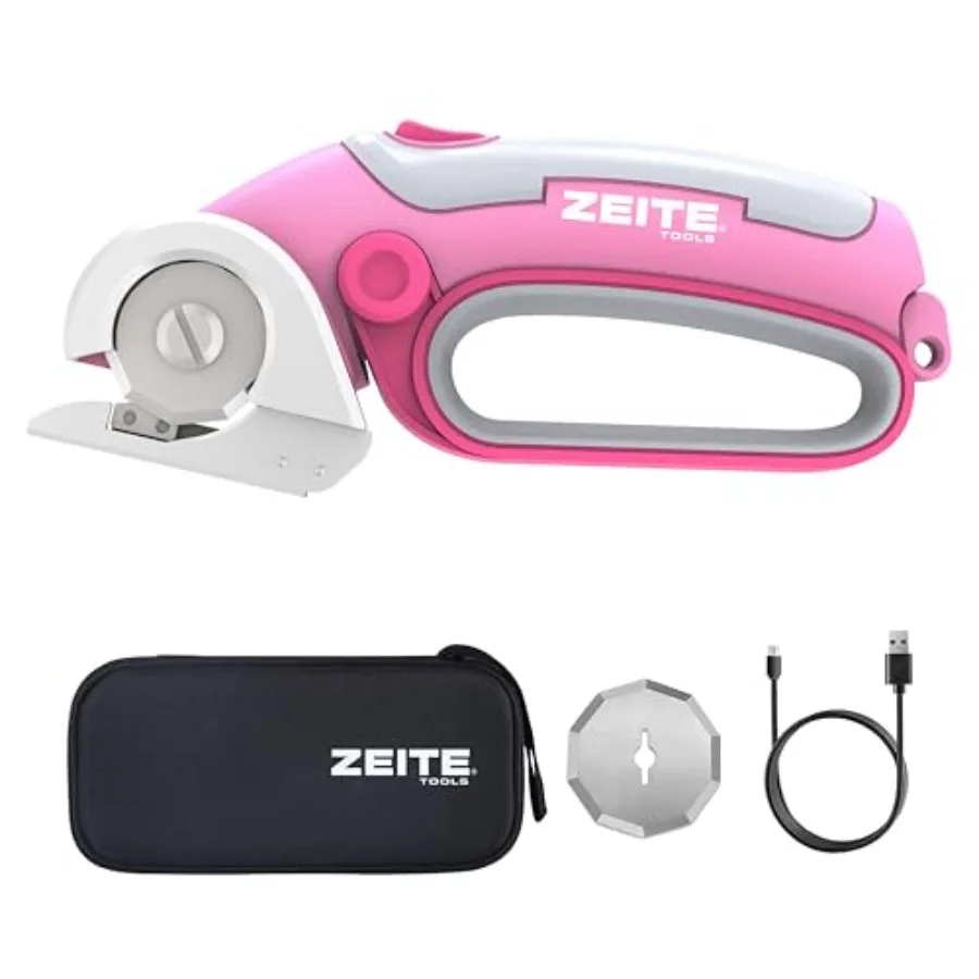 4V Cordless Electric Scissors Cardboard Cutter with 2 x Blades, 1 x Storage Case, 1 x USB Charging Cable, Rotary Cutter for Box
4V Cordless Electric Scissors Cardboard Cutter with 2 x Blades, 1 x Storage Case, 1 x USB Charging Cable, Rotary Cutter for Box