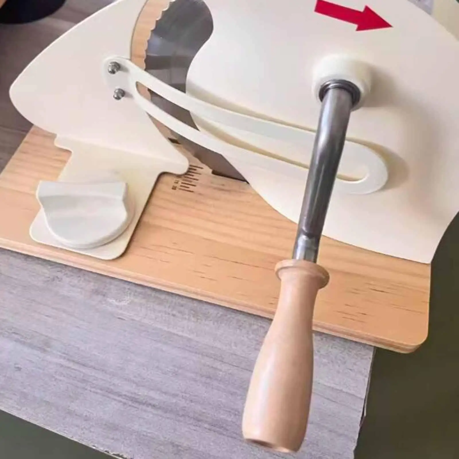Classic Home Bread Slicer Adjustable Hand Crank Cutting Machine for Sourdough Loaf Kitchen Aluminum Wood Construction
Classic Home Bread Slicer Adjustable Hand Crank Cutting Machine for Sourdough Loaf Kitchen Aluminum Wood Construction