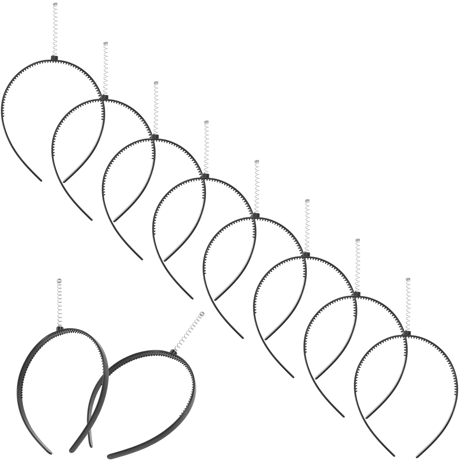 10Pcs Spring Headband Plastic Concert DIY Toothed Costume Holiday Party Bopper Hairband Women Handmade Craft Supplies
10Pcs Spring Headband Plastic Concert DIY Toothed Costume Holiday Party Bopper Hairband Women Handmade Craft Supplies