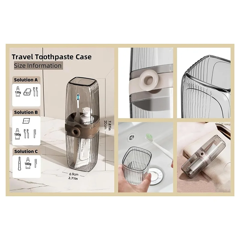 Travel Wash Cup, Mouthwash Cup, Toothbrush Cup, Toothbrush Set, Portable Storage Cup
Travel Wash Cup, Mouthwash Cup, Toothbrush Cup, Toothbrush Set, Portable Storage Cup