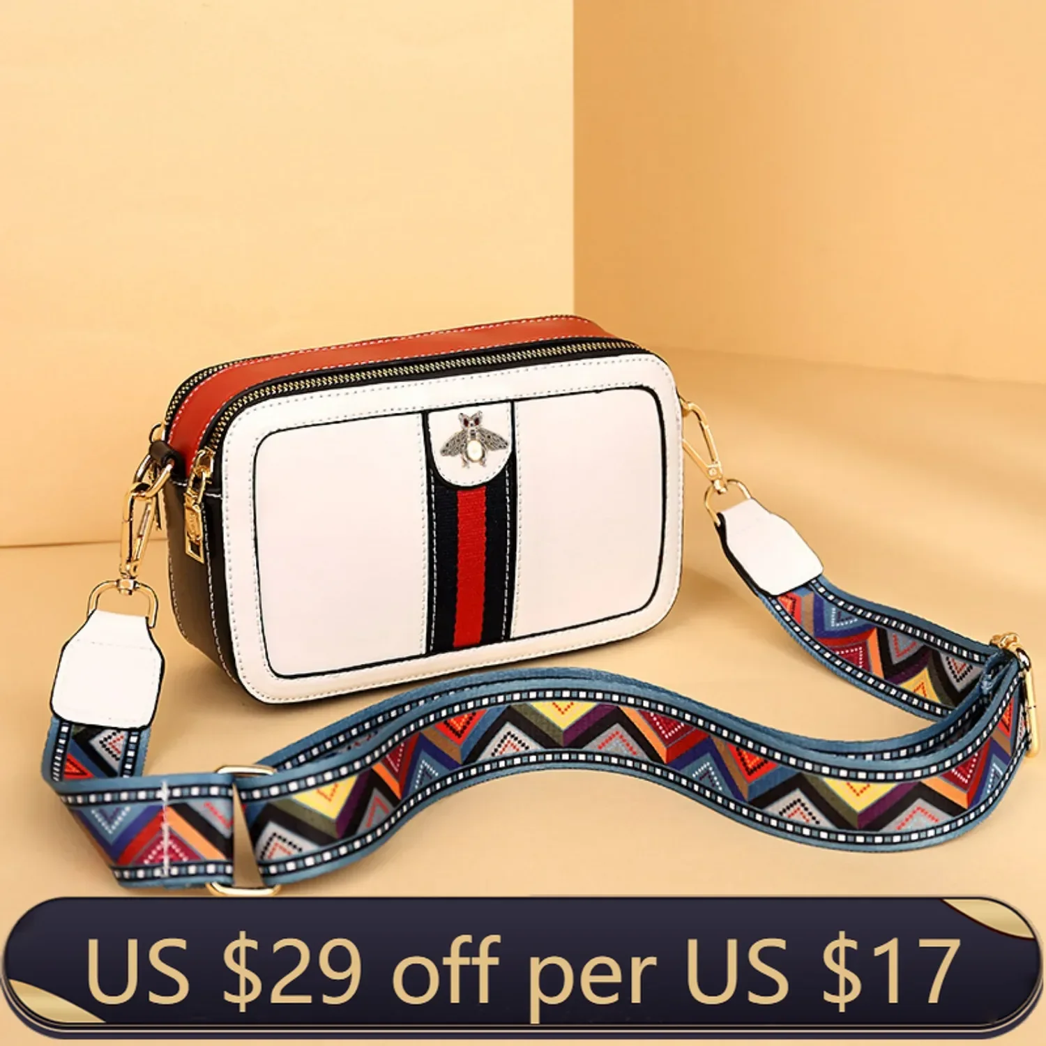 Luxury Designer Bags Small Bee Crossbody Purse for Women PU Leather Shoulder Handbag Camera Clucth for Women
Luxury Designer Bags Small Bee Crossbody Purse for Women PU Leather Shoulder Handbag Camera Clucth for Women