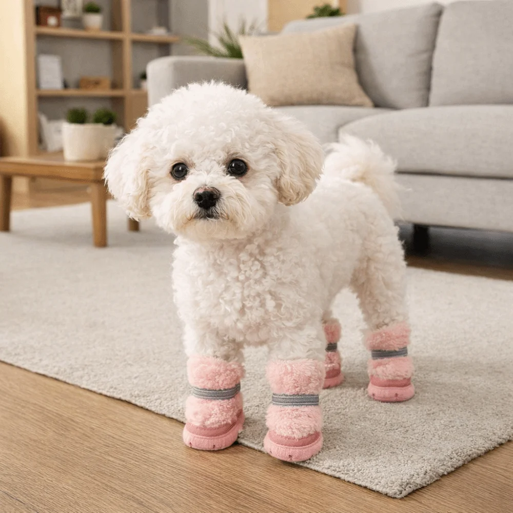 4 pcs/set Fashion Warm Dog Cotton Shoes Wear-Resistant Anti-Scratch Dog Snow Boots Comfortable Winter Dog Boots Winter
4 pcs/set Fashion Warm Dog Cotton Shoes Wear-Resistant Anti-Scratch Dog Snow Boots Comfortable Winter Dog Boots Winter