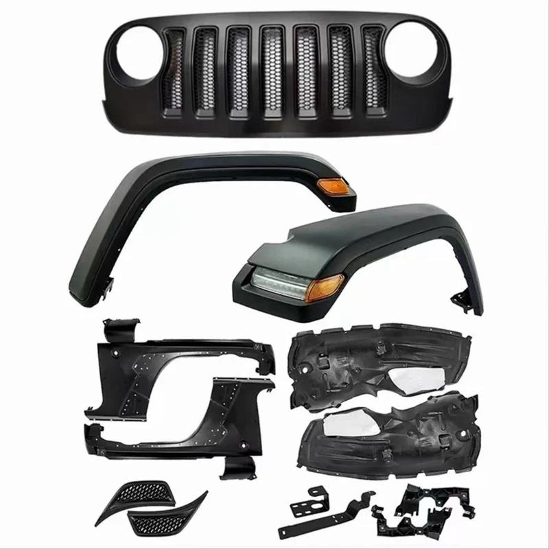 VISHN JK Upgrade to JL Body Kits Grille Fender Flare Liner Accessories For Jeep Wrangler JK 07-17
VISHN JK Upgrade to JL Body Kits Grille Fender Flare Liner Accessories For Jeep Wrangler JK 07-17
