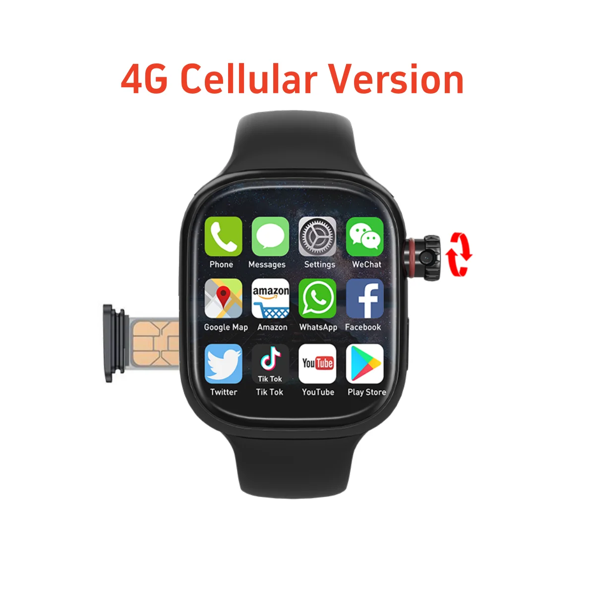 4G Android Smart Watch Sim Card Cellular Version S9 With 180° Rotating Camera GPS WIFI Apps Download 2.26 inch Amoled Smartwatch
4G Android Smart Watch Sim Card Cellular Version S9 With 180° Rotating Camera GPS WIFI Apps Download 2.26 inch Amoled Smartwatch