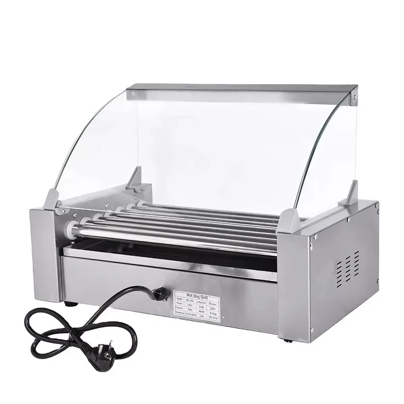 New Hot Dog Roller Grill Machine 7 Non-Stick Rollers Removable Steel Drip Tray Lightweight Portable Electric Heating Snack
New Hot Dog Roller Grill Machine 7 Non-Stick Rollers Removable Steel Drip Tray Lightweight Portable Electric Heating Snack