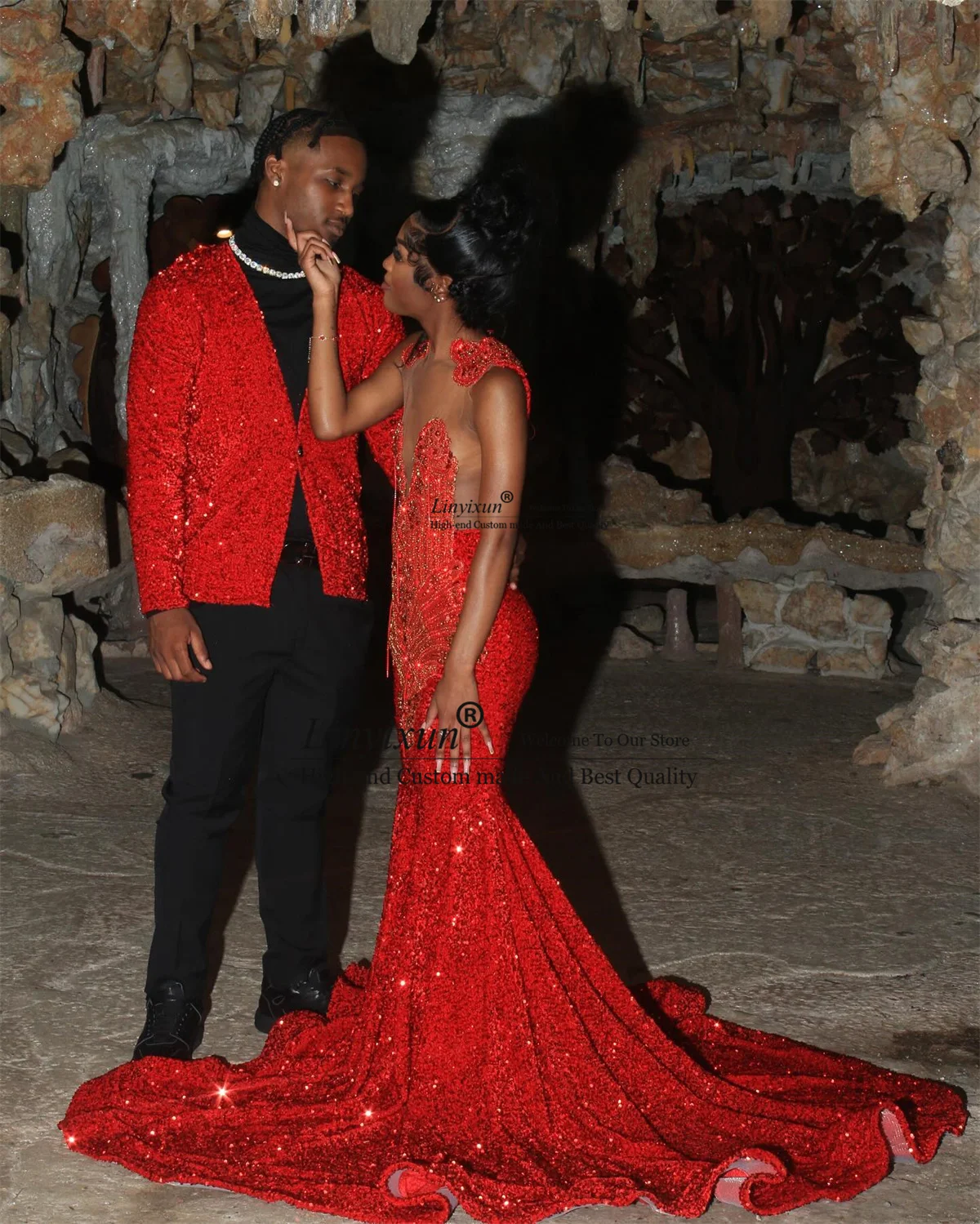 Luxury Sequins Prom Dress For Black Girl Customzed Diamond Crystal Evening Birthday Party Gown Sexy Court Train Robe De Soiree
Luxury Sequins Prom Dress For Black Girl Customzed Diamond Crystal Evening Birthday Party Gown Sexy Court Train Robe De Soiree
