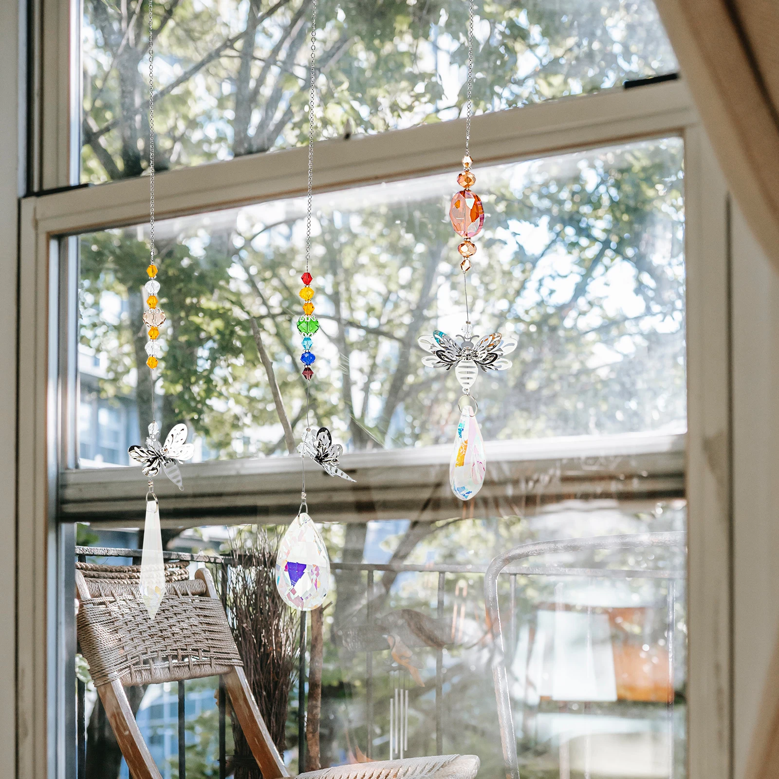7Pcs Artificial Crystal Pendant Bee shaped Hanging nament Garden Sunlight Catcher Decorative Sparkly Lightweight Outdoor
7Pcs Artificial Crystal Pendant Bee shaped Hanging nament Garden Sunlight Catcher Decorative Sparkly Lightweight Outdoor