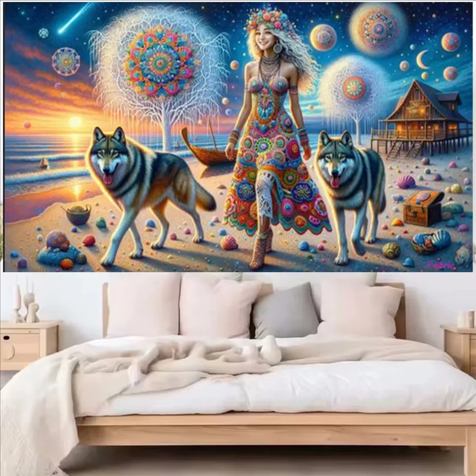 Ladies and Dogs Diamond Painting Beach Landscape 5D Diy Full Mosaic Embroidery Girl Picture Cross Embroidery Kit Home Decoration
Ladies and Dogs Diamond Painting Beach Landscape 5D Diy Full Mosaic Embroidery Girl Picture Cross Embroidery Kit Home Decoration