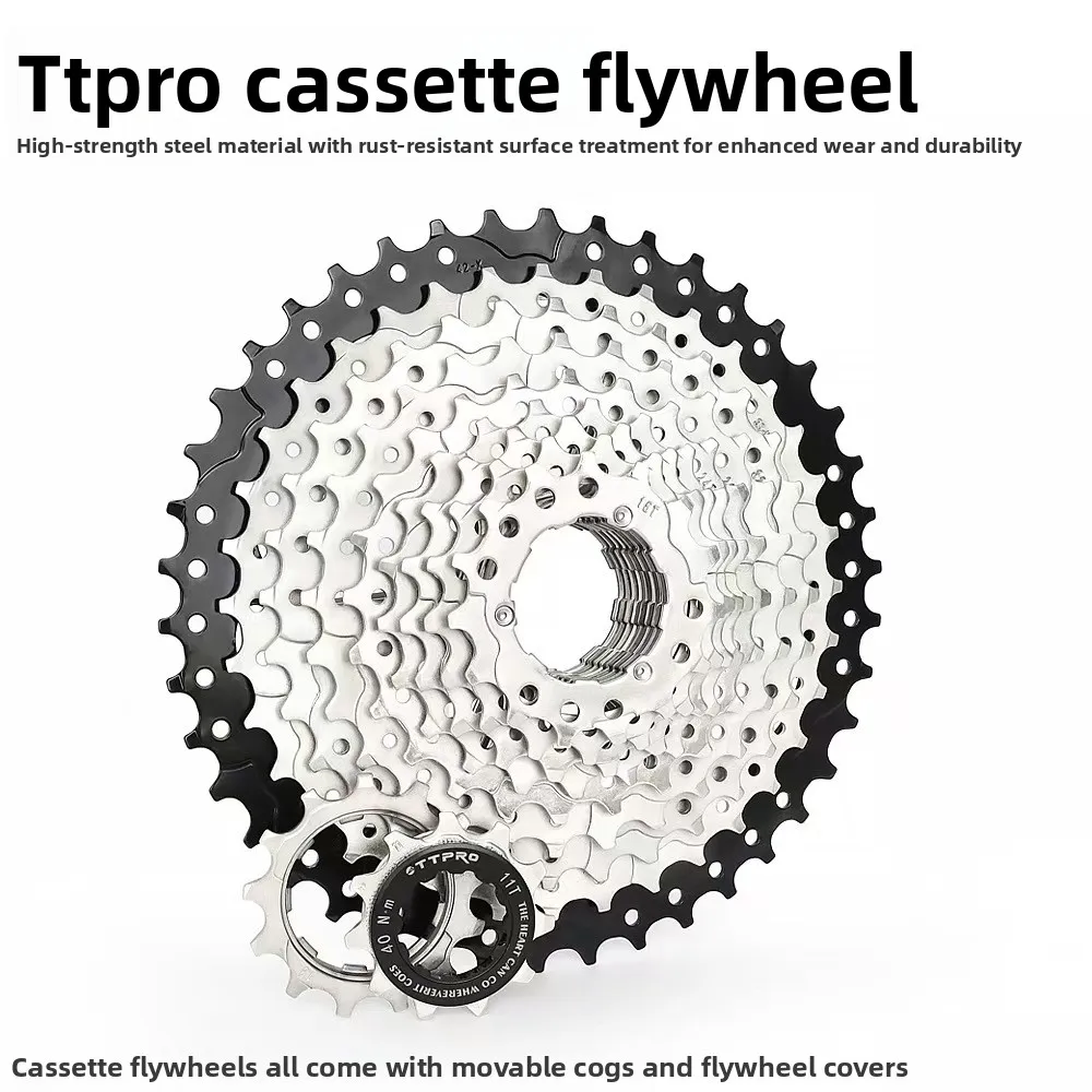 TTPRO 11 Speed Mountain Bike Hill Climbing Cassette Flywheel, 40T 42T 46T 50T 52T Cycling Parts
TTPRO 11 Speed Mountain Bike Hill Climbing Cassette Flywheel, 40T 42T 46T 50T 52T Cycling Parts