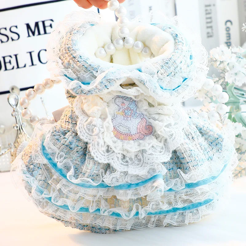 Korean Cute Pink Blue Pet Dog Cats Clothes Winter Thick Warm Plush Princess Dress For Small Medium Dog Lolita Puppy Dog Overalls
Korean Cute Pink Blue Pet Dog Cats Clothes Winter Thick Warm Plush Princess Dress For Small Medium Dog Lolita Puppy Dog Overalls