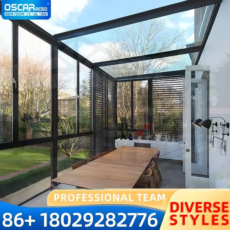 Modern Design Indoor Growing Greenhouse Slant Prefabricated Aluminum Pergola Tempered Glass Sunroom for China Homes Balconies Ga
Modern Design Indoor Growing Greenhouse Slant Prefabricated Aluminum Pergola Tempered Glass Sunroom for China Homes Balconies Ga