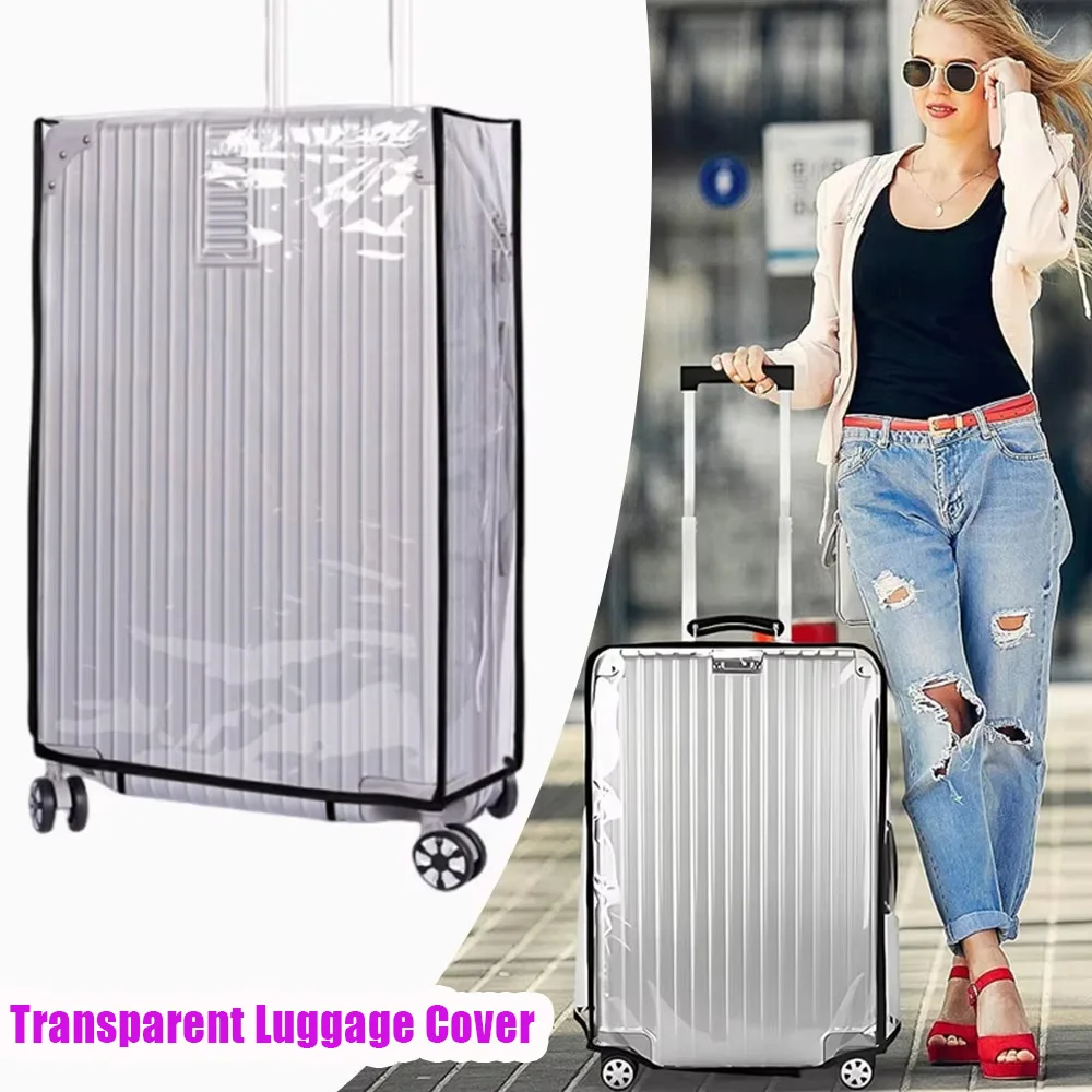 1 шт., чехол для чемодана для багажа 18-30 дюймов, одобренный TSA, прозрачный утолщенный защитный рукав из ПВХ, водонепроницаемый чехол для багажа на колесиках
1 шт., чехол для чемодана для багажа 18-30 дюймов, одобренный TSA, прозрачный утолщенный защитный рукав из ПВХ, водонепроницаемый чехол для багажа на колесиках
