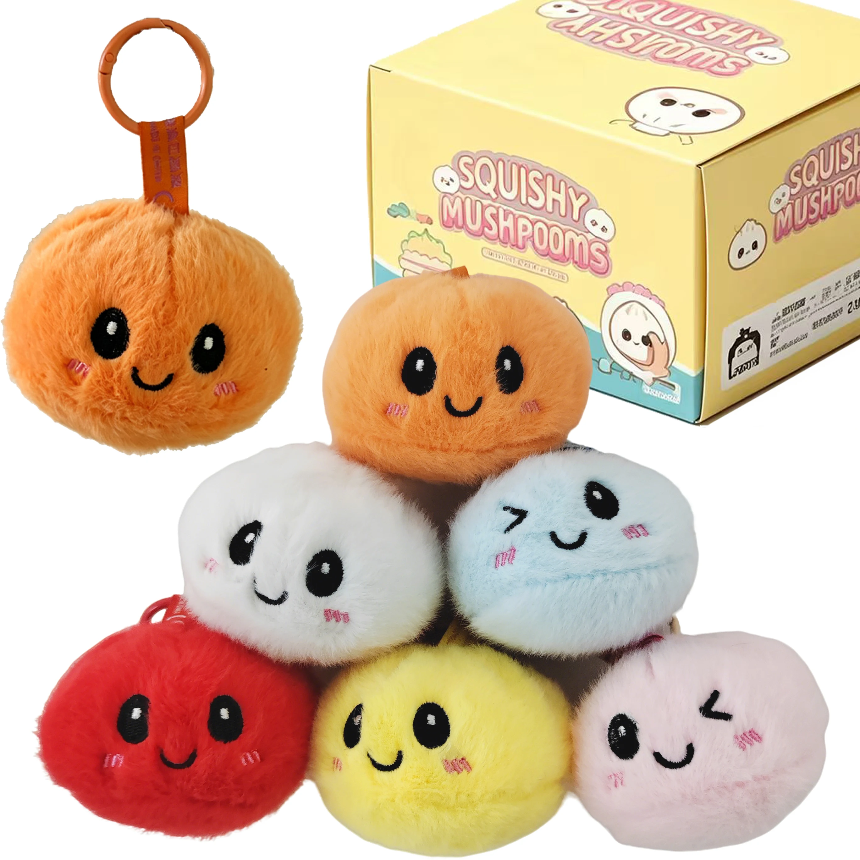 Dumpling keychain Cute Stuffed Bun Plush Pendant Colorful Smiling Face Food Plushie with Chain Fashion Decoration for Bag Gift
Dumpling keychain Cute Stuffed Bun Plush Pendant Colorful Smiling Face Food Plushie with Chain Fashion Decoration for Bag Gift