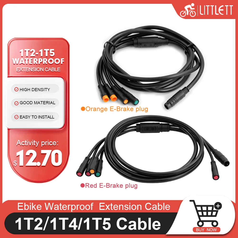 Electric Bicycle 1T2/1T4/1T5 Waterproof Cable Controller Light Ebrake Throttle Display For Ebike Conversion Kit Accessories
Electric Bicycle 1T2/1T4/1T5 Waterproof Cable Controller Light Ebrake Throttle Display For Ebike Conversion Kit Accessories