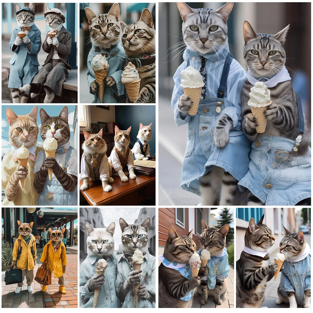 Funny Cat Couple Lover Ice Cream Poster Posters Wall Pictures For Living Room Nordic Poster Wall Art Canvas Painting Unframed
Funny Cat Couple Lover Ice Cream Poster Posters Wall Pictures For Living Room Nordic Poster Wall Art Canvas Painting Unframed