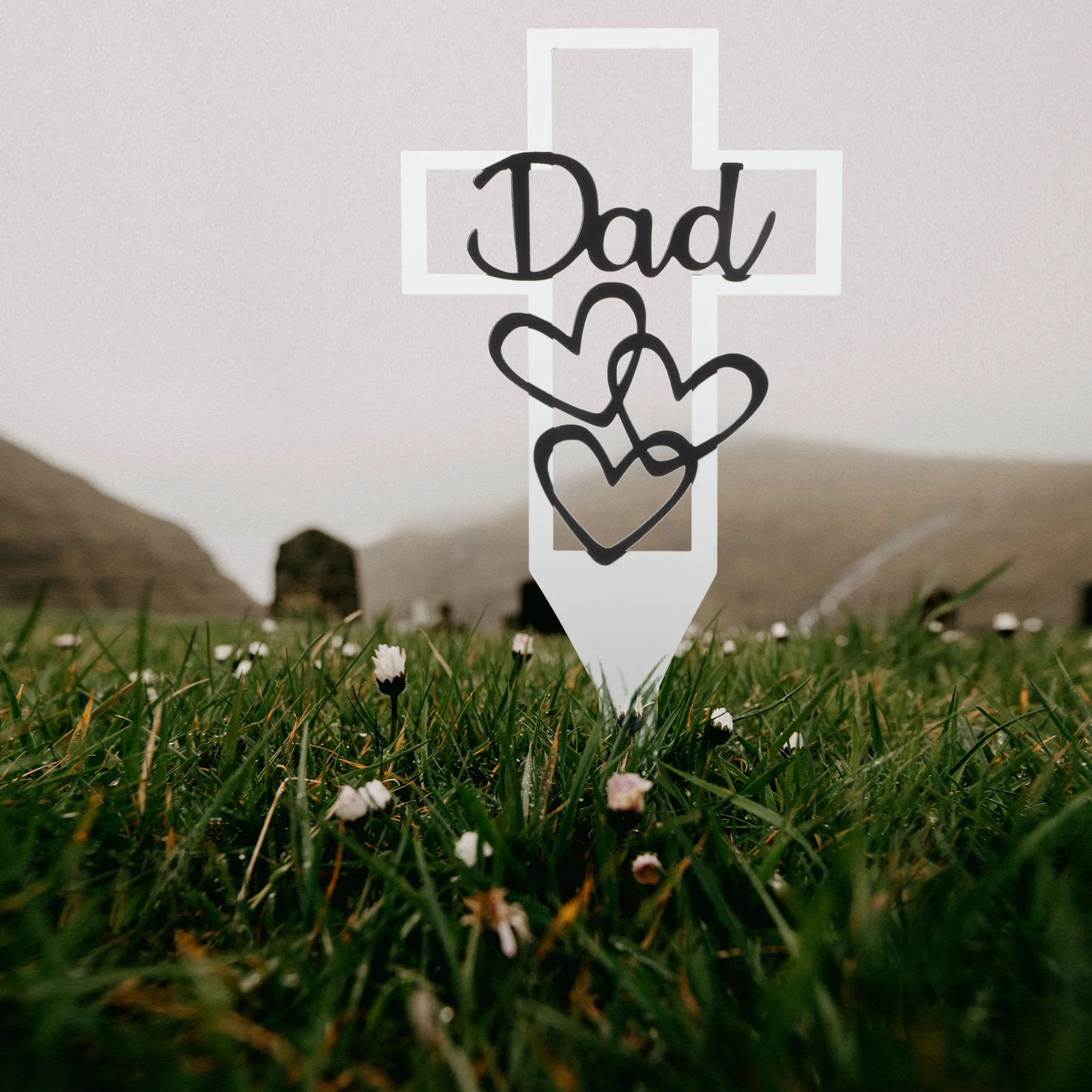 Iron Cemetery Decorations Grave Stake Yard Sculpture Durable Long Lasting Easy Insert Pointed Tip Cross Honor Deceased Father
Iron Cemetery Decorations Grave Stake Yard Sculpture Durable Long Lasting Easy Insert Pointed Tip Cross Honor Deceased Father
