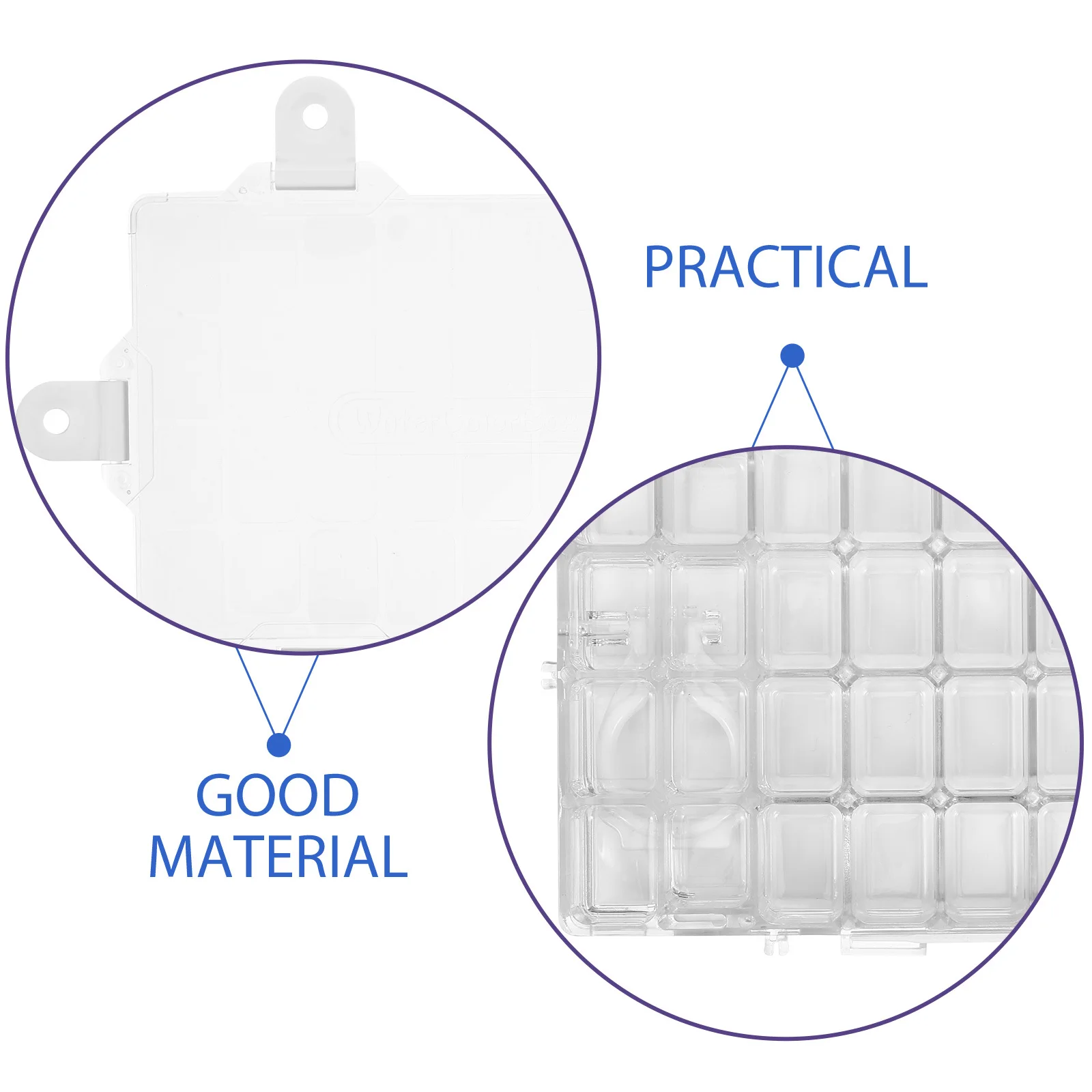 36 Grid Plastic Watercolor Pigment Box Lightweight Portable Mixing Tray For Outdoor Use Empty Paint Box Art
36 Grid Plastic Watercolor Pigment Box Lightweight Portable Mixing Tray For Outdoor Use Empty Paint Box Art