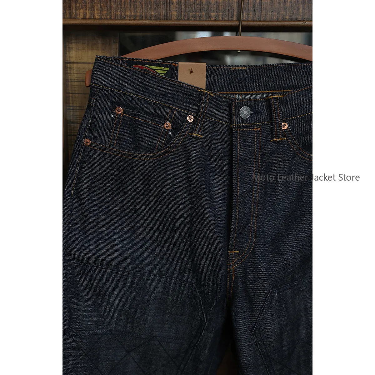 BOB DONG N333 15oz Raw Selvedge Denim Carpenter Pants American Retro Work Jeans
BOB DONG N333 15oz Raw Selvedge Denim Carpenter Pants American Retro Work Jeans