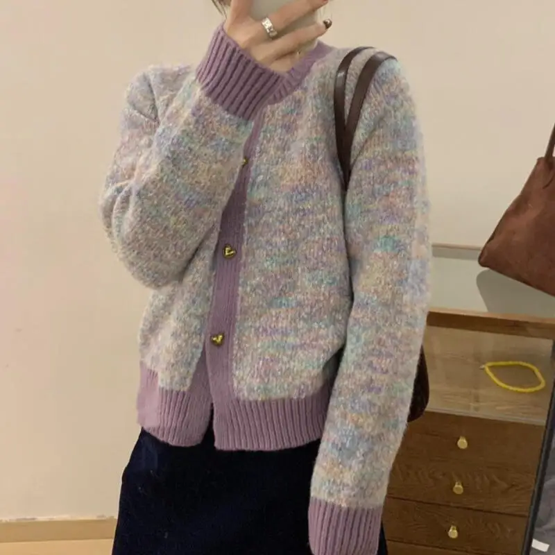 Женский кардиган, свитер, пуловер, утепленный корейский стиль, осенне-зимний вязаный трикотаж для девочек в стиле ретро, утягивающий трикотаж на молнии, верхняя одежда
Женский кардиган, свитер, пуловер, утепленный корейский стиль, осенне-зимний вязаный трикотаж для девочек в стиле ретро, утягивающий трикотаж на молнии, верхняя одежда