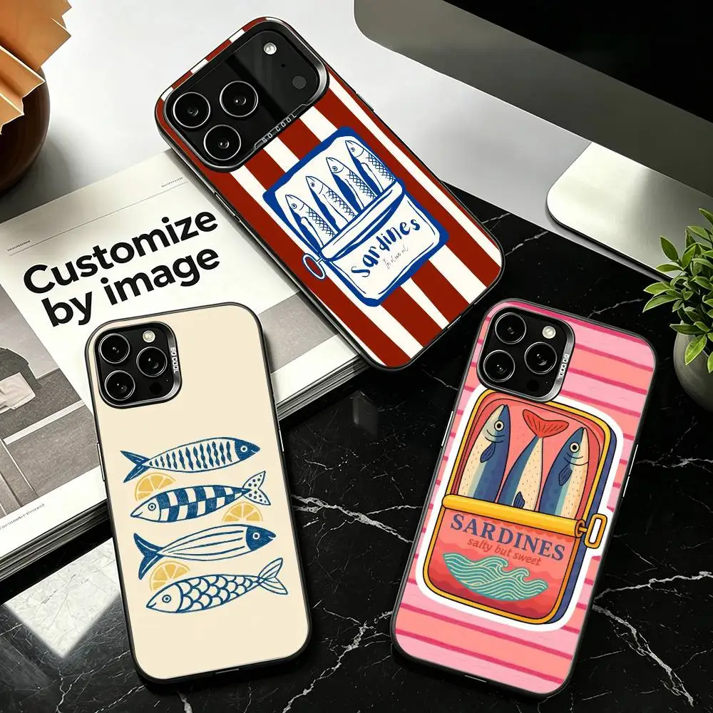Art Sardines F-Fish Hot Phone Case For iPhone 17,16,15,14,13,12,Pro Max,XS,Colored Silver Plated Inside Cover
Art Sardines F-Fish Hot Phone Case For iPhone 17,16,15,14,13,12,Pro Max,XS,Colored Silver Plated Inside Cover