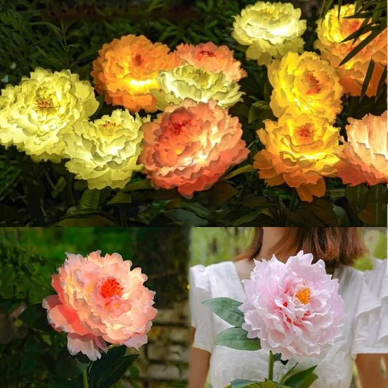 Solar Peony Flower Courtyard Light Waterproof Outdoor Decorative Garden Stake Lights for Yard Patio Pathway Landscape Decoration
Solar Peony Flower Courtyard Light Waterproof Outdoor Decorative Garden Stake Lights for Yard Patio Pathway Landscape Decoration