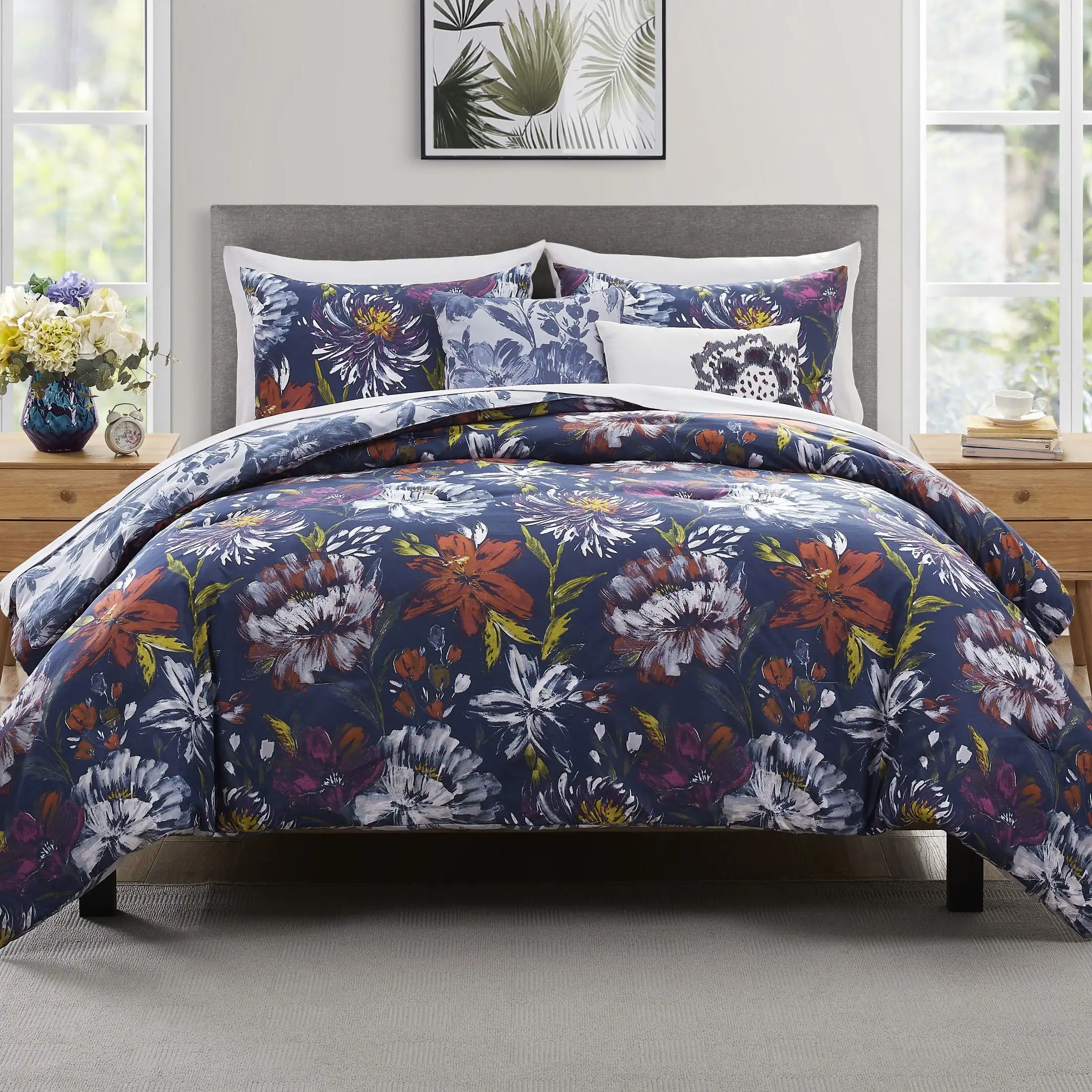 Danny 5-Piece Multicolor Floral Reversible Comforter Set, King, Adult, Unisex
Danny 5-Piece Multicolor Floral Reversible Comforter Set, King, Adult, Unisex