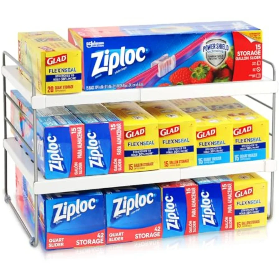 Foil and Plastic Wrap Organizer, Expandable Kitchen Pantry Storage, Height Adjustable Cabinet Rack for Kitchen Organization, Al
Foil and Plastic Wrap Organizer, Expandable Kitchen Pantry Storage, Height Adjustable Cabinet Rack for Kitchen Organization, Al