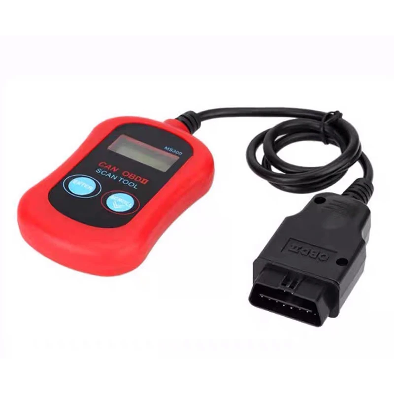 Handheld MS300 CAN BUS OBD2 Reader OBDII with Screen Automotive Fault Detector Tool